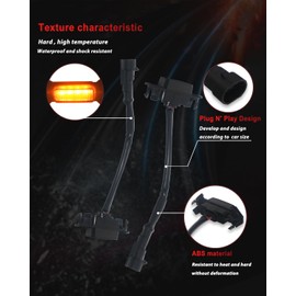 ‎MODIPIM Smoked Shell Amber Light 4pcs Tacoma LED Grill Lights for Toyota Tacoma 2020 2021 2022 TRD Off-Road & Sprot OEM Grille with Wiring Harness