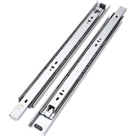 TANGMENGXI Drawer Hardware 15-inch(Regular Size 14.7in） Hydraulic Soft Self Close Drawer Slides Full Extension Ball Bearing Drawer Runners 3Folds 1Pair