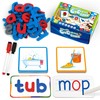 Coogam Short Vowels Spelling Flashcards with Magnetic ABC Letters, Learn