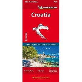 Croatia - Michelin National Map 757 (Michelin Maps, 757)