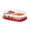Rubbermaid EasyFindLids Meal Prep Containers 5.1 Cup Red