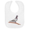 Azeeda 'Pigeon on a Branch' Soft Cotton Baby Bib (BI00059139)