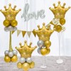 NC 6Pcs Gold Crown Foil Balloons Party Decorations.Birthday Party&Wedding &Bridal