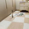 10pcs Plush Foam Floor Mat Washable Interlocking Carpet Tiles Cuttable