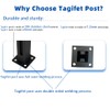 Tagifet Black Glass Railing Post,304 Stainless Steel Glass Railing Post: