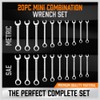 HORUSDY 20-Piece Mini Wrench Set, Metric & SAE Combination Wrench