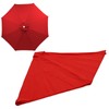 Patio Umbrella Canopy Water Resistant UV Protective Polyester Yard Umbrella
