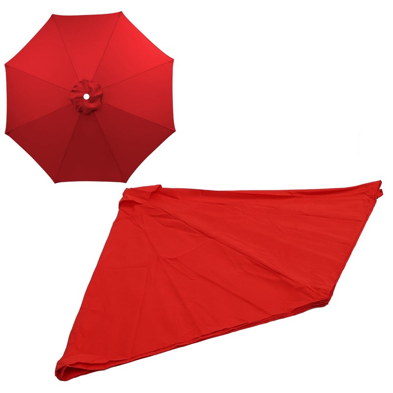 Patio Umbrella Canopy Water Resistant UV Protective Polyester Yard Umbrella