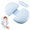 U-shaped pregnancy pillow, removable, washable nursing pillow, multifunctional waist support,