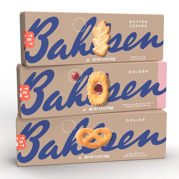 Bahlsen Delice, Deloba, and Butter Leaves Sampler (3 Pack) | 3 classic butter biscuit flavors | Indulgent varieties of European flaky, buttery goodness (3.5 and 4.4 ounce boxes)