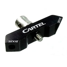 Cartel New Archery V-Bar 35 degree Straight Black Recurve Bow (35° x 15°)
