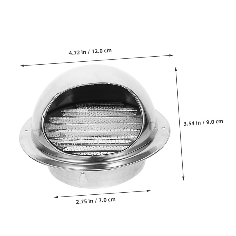 TEHAUX Exhaust Vent Cover Outdoor Wall Mounted Exhaust Vent Cap