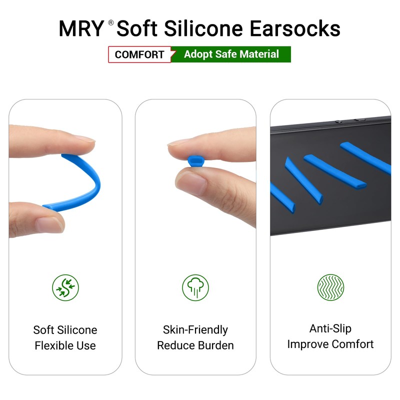 Mryok Replacement Ear Socks for Oakley Jawbone Sunglasses - Options,