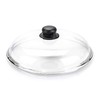 White Borosilicate Coin with Domed Lid 22cm Glass