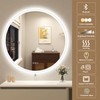 STARLEAD 32" LED-Bathroom-Mirror-with-Lights, Wall-Mounted with Bluetooth Speaker, Anti-Fog, 3 Color