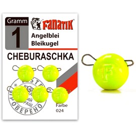 Fanatik Cheburashka Bottom Jig Lead Ball Lead Weight Jig Head Fishing Lead Cheburaschka Fishing Set Lead Ball for Rubber Fish Artificial Bait Interchangeable Lead 1g - 75g