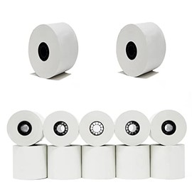 44mm Thermal Paper Rolls (10 Rolls) 1 3/4" x 230' feet for Sharp Cash Register Tape.