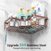 Moforoco Adhesive Corner Shower Caddy, 3 Pack Shower Organizer Shelf