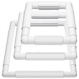 Wisyurt Square Embroidery Hoop Frames White Rectangular Hoop Embroidery Snap Frame DIY Sewing Tools for Quilting Silk-Painting