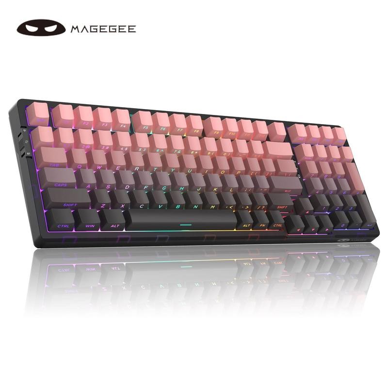MAGEGEE Light100 Creamy Keyboard Wireless, 96% Gasket Hot Swappable Keyboard