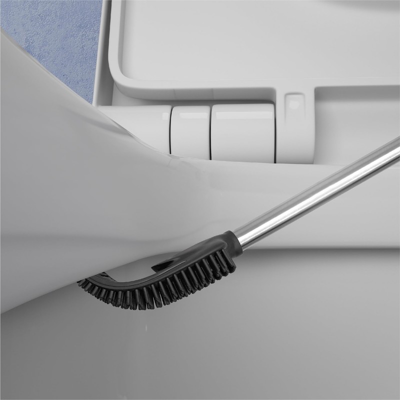 Gedy Biagio Brush, Stainless Steel Thermoplastic Resins, White, 11,4x7,7x45cm