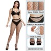 SAFSOU 3 Pairs Fishnet Stockings for Women With Stretch Waistband,Black