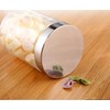 Lawei 6 Pack 27 Oz Clear Glass Jars with Stainless