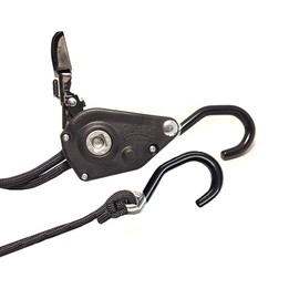 Quickie Tie-Down - Cuerda Quickie de trinquete de 3/8 pulgadas con cuerda de 12 pies, límite de carga de trabajo de 650 libras - Top Quality