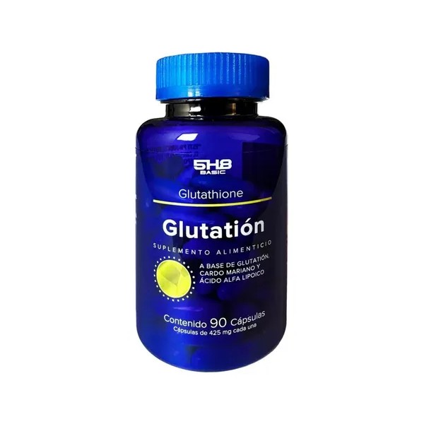 Glutation Antioxidante 90 Capsulas 5h8 Sabor Sin Sabor