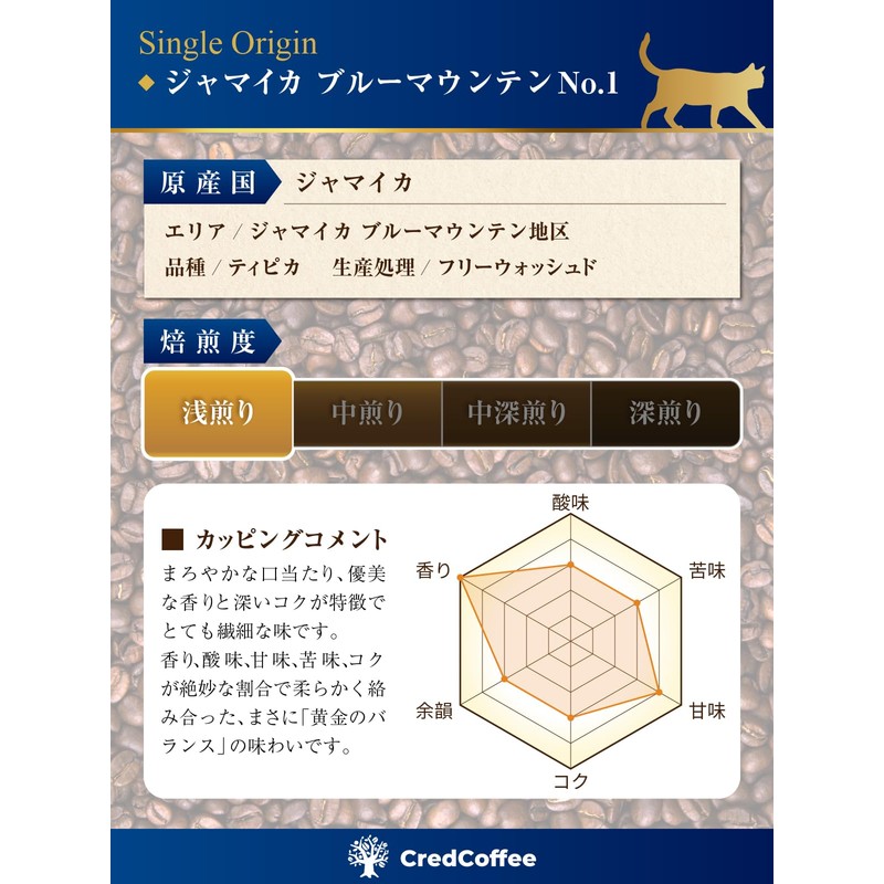 [Blue Mountain No.1 Shallow Roasted Coffee Beans] Homemade Roasting, 3.5