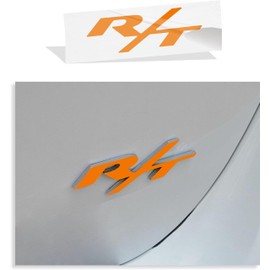 R/T Emblem Overlay Decal Sticker - 2011-2024 Durango R/T (Bright Orange)