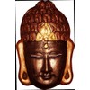dennycraftmoulds BUDDHA HEAD Concrete Mold Garden Mould Plaque