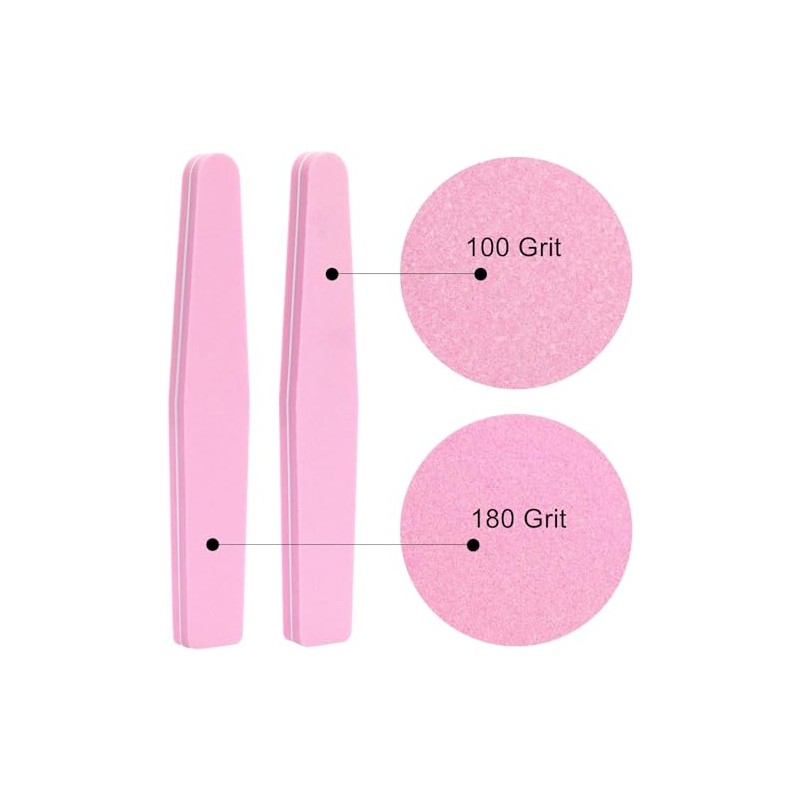 Nail Buffers 20 Pack 100/180 Grit Nail Buffer Block Sponge