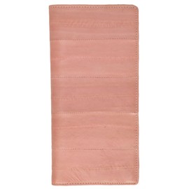 MARSHAL Genuine Eel Skin Leather Checkbook Cover Credit Card Holder Id Window