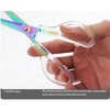 Jasni 2 pack 8 inch Transparent office School scissors Comfort-Grip