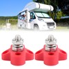 2Pcs Heavy Duty Terminal Stud Power Distribution Negative Post M8