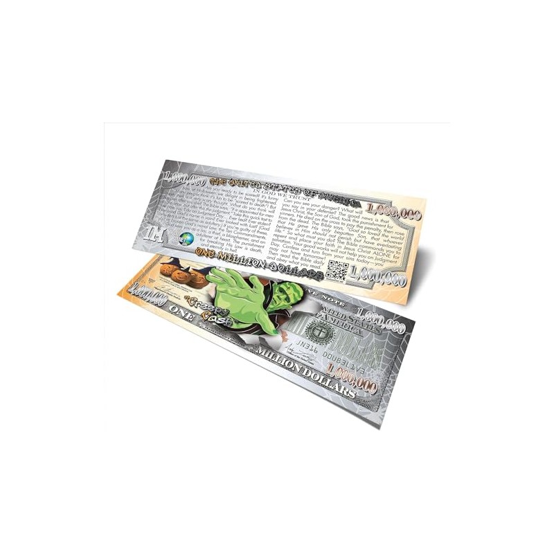 Tract Planet: Creepy Cash Gospel Tract (Pack of 100)
