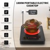 VBGK Single Burner Electric Cooktop,110V 1800W Electric Stove Top with
