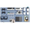 VEOFEMLEA Pegboard Combination Kit, 8 Peg Boards and 30 Accessories