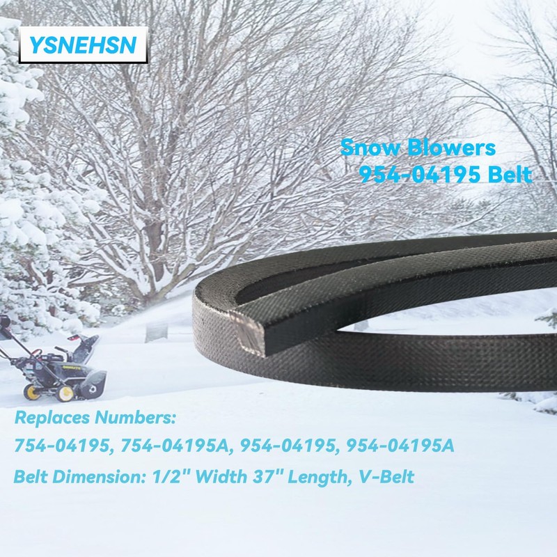 YSNEHSN 954-04195 Snow Blower Auger Drive Belt Fits for MTD