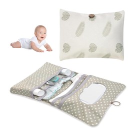YZROHYI Windeltasche Organizer,Wickeletui für Unterwegs,Baby Wickeltasche Klein,Wickel Organizer Unterwegs Windelbeute,Reise Wickeltasche Tragbare,Wiederverwendbar Wickeltasche Kinderwagen für Shower