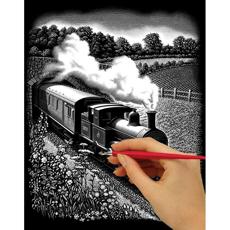Essdee British Scraperboard, Card, Black, 152 x 101