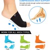 Ailaka 2 Pairs Compression Arch Support Sleeves, Padded Foot Braces