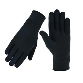 RAXID Silk Inner Gloves Thin Lightweight Warm for Skiing, Cycling, Motorbike & Hiking (L)