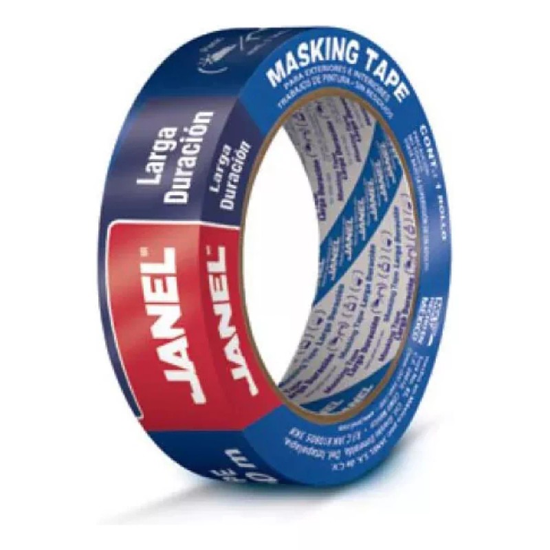 Janel Masking Tape Exteriores / Interiores Larga Duracion 18 X