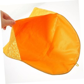 PLAFOPE Scripture Storage Bag Brocade Pouch with Embroidery for Church Quran Sutra Books Jewelry Bracelets Cloth Case for Office Travel