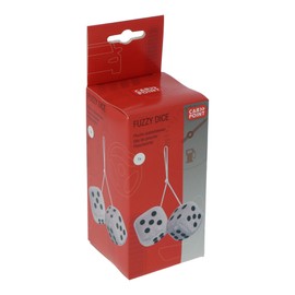 Carpoint 0510078 Fuzzy Dice - White