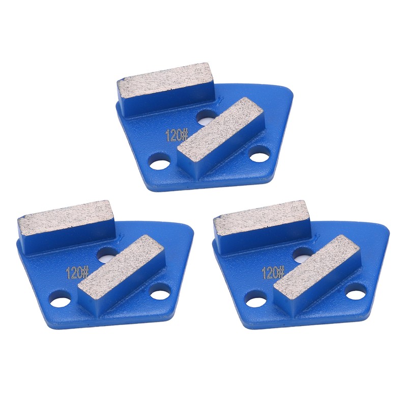 3Pcs Diamond Grinding Shoes Trapezoid Concrete Floor Aggreesive Cutting 2