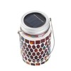 Mosaic Solar Lights Outdoor Hanging Lanterns Waterproof Mosaic Solar Lanterns