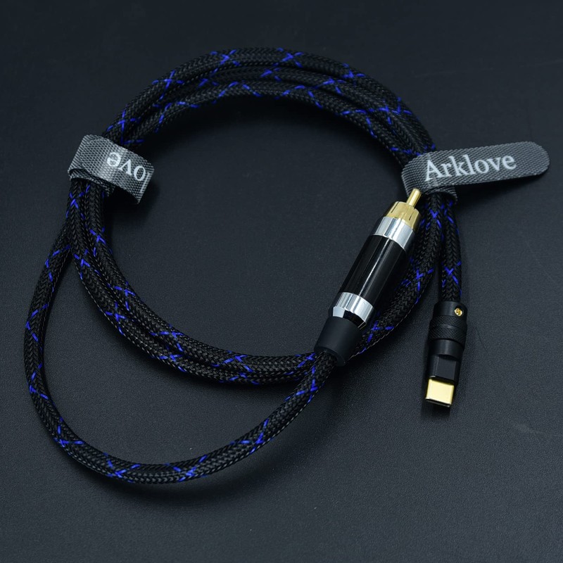 Arklove 2ft USB c to coaxial Cable Male Type-c to